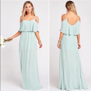 NWT Show Me Your Mumu Caitlin Ruffle Maxi Dress Size Small